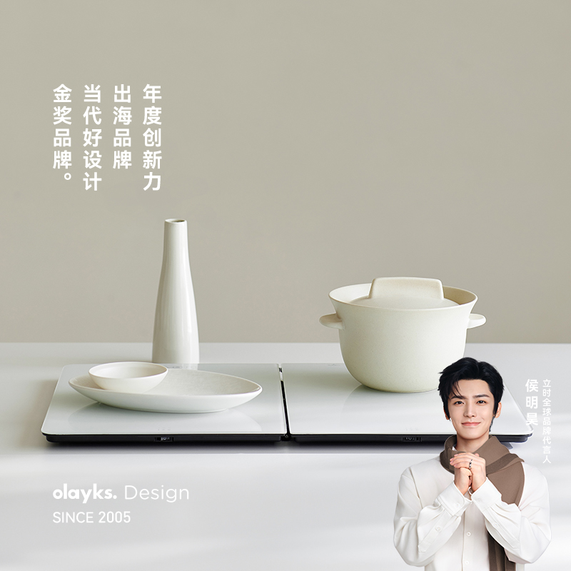 olayks立时2025新款暖菜板家用一人小型恒温加热折叠热菜板多功能