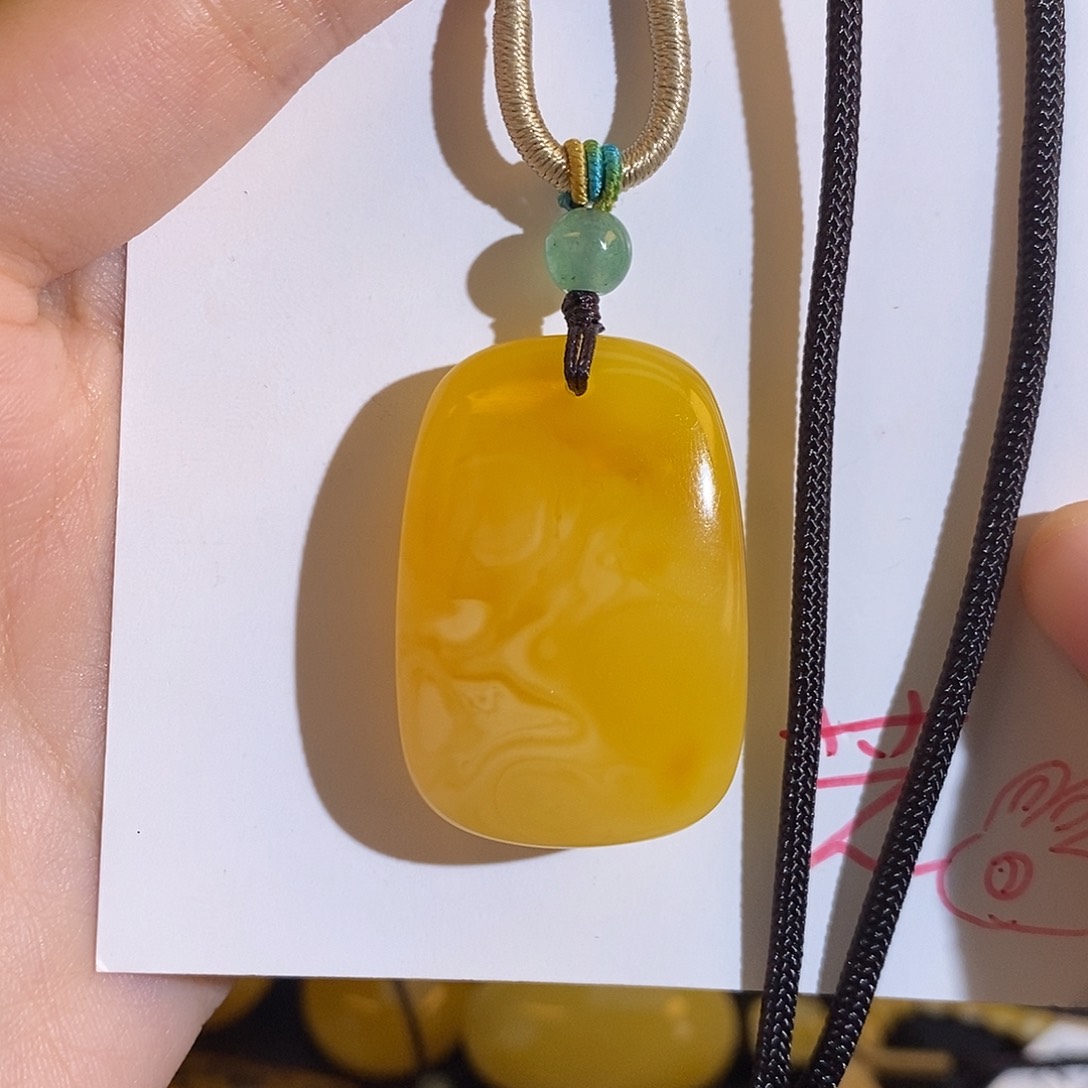 定制琥珀未镶嵌蜜蜡吊坠