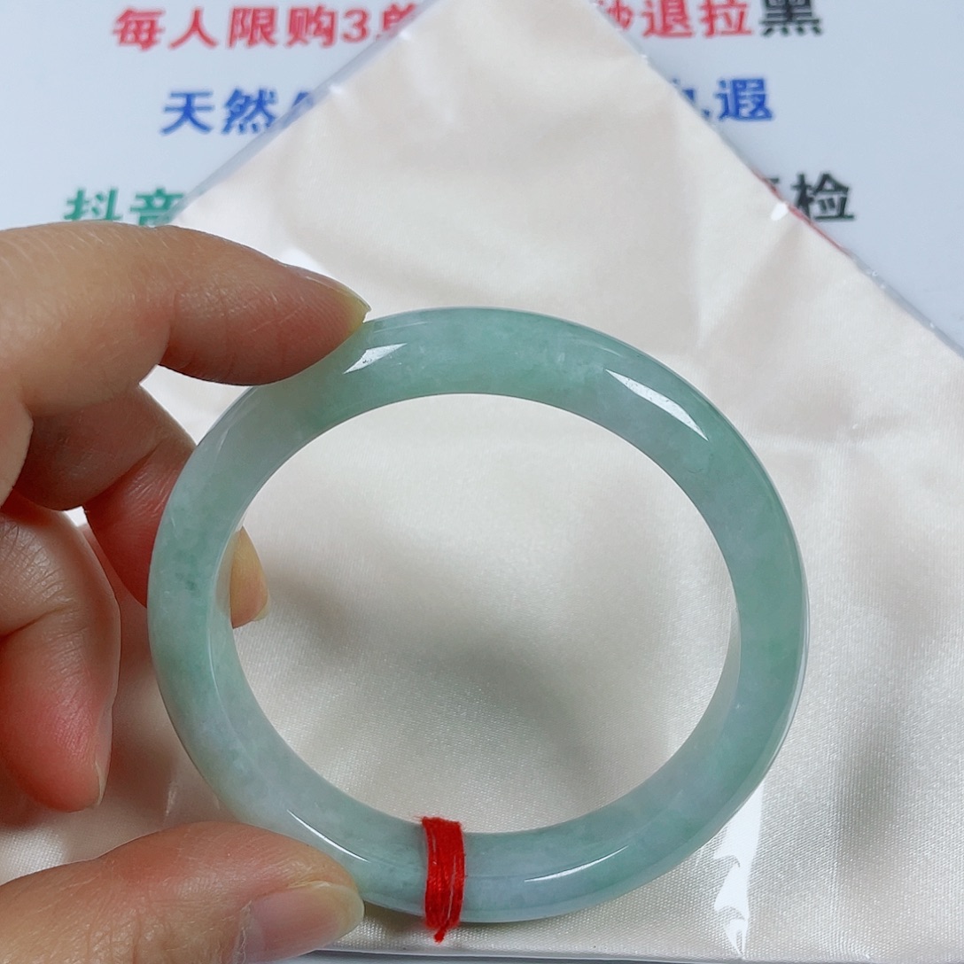翡翠未镶嵌手镯天然翡翠手镯58.1