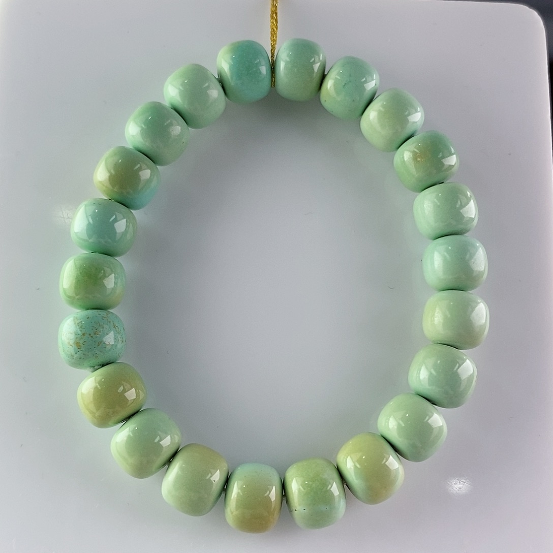 绿松石珠宝奇石未镶嵌10mm+