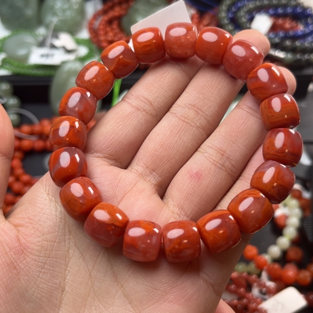 南红玛瑙未镶嵌珠宝奇石12*