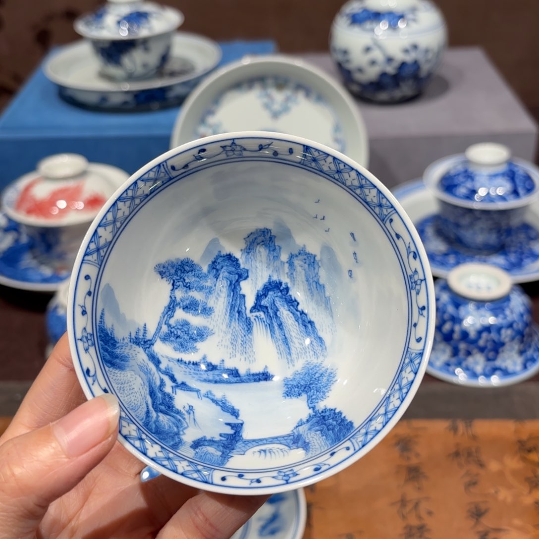 瓷片景德镇纯手工手绘