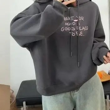 6：冬季新款！加绒加厚小标带帽卫衣