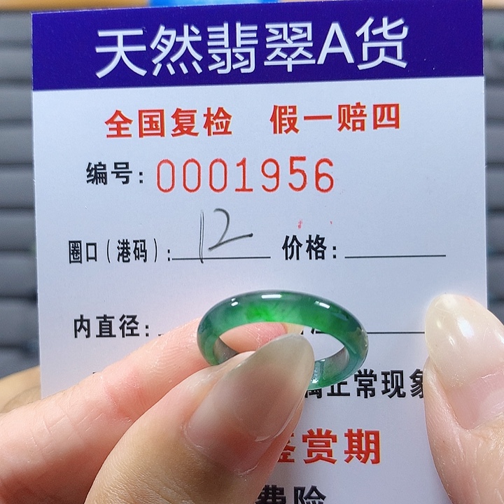翡翠未镶嵌戒圈1856