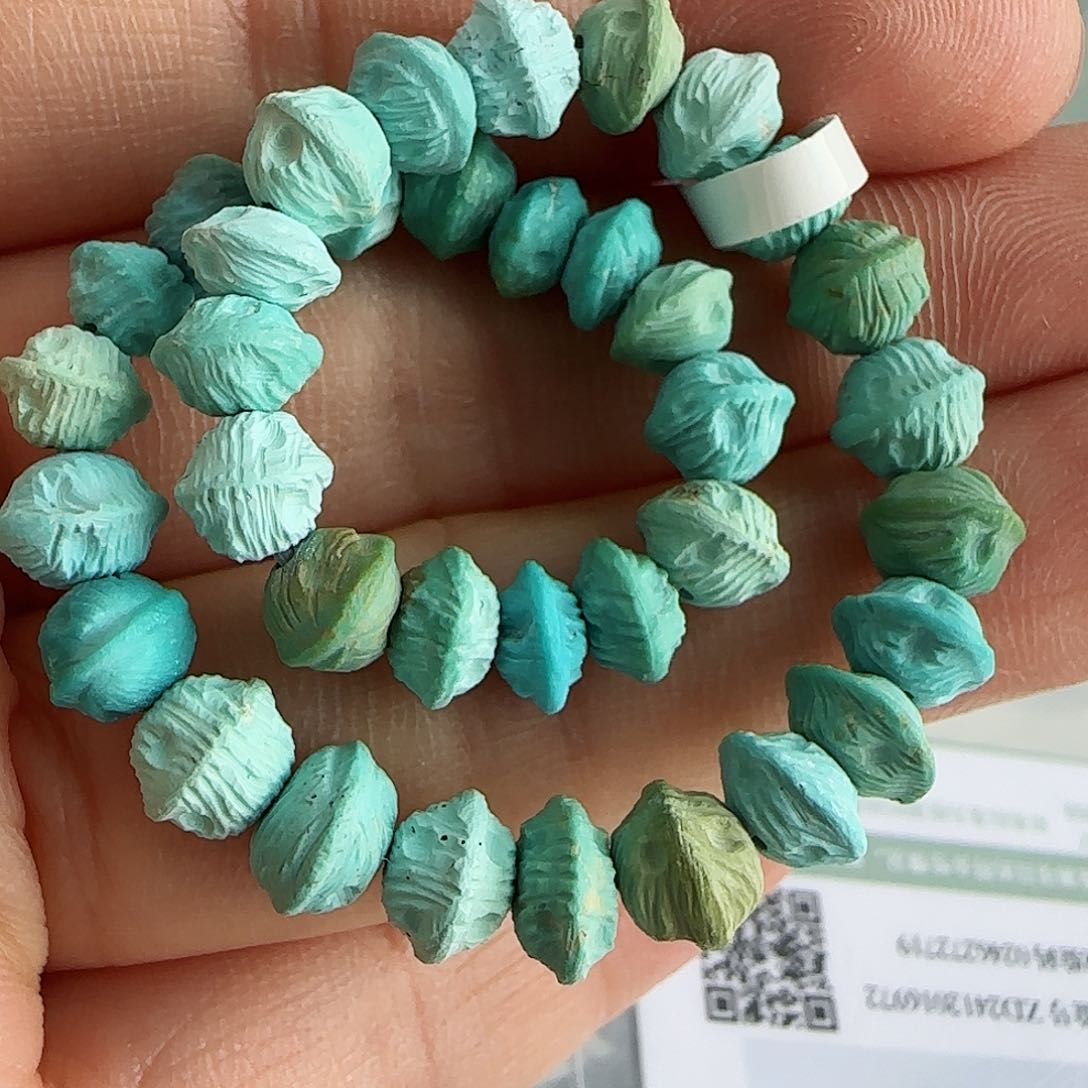 绿松石珠宝半成品未镶嵌