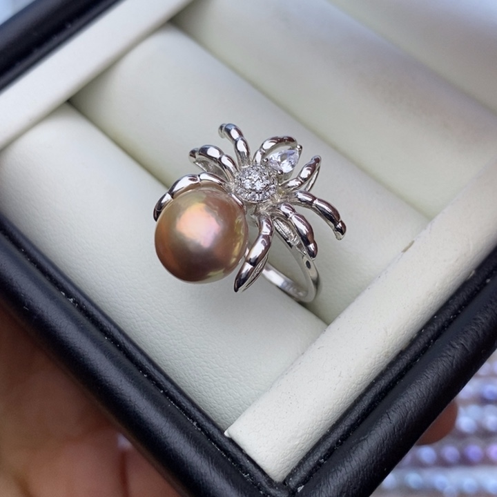 淡水珍珠颈饰银S925镶嵌10mm