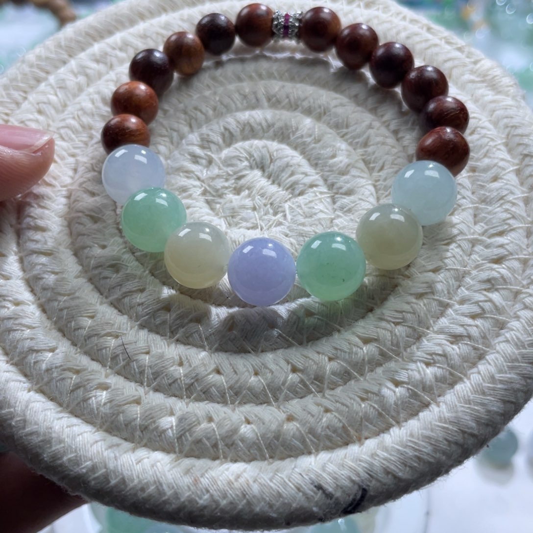 定制翡翠未镶嵌天然翡翠A货手串