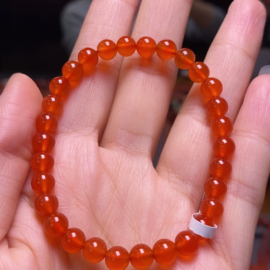 南红玛瑙单圈6m m未镶嵌