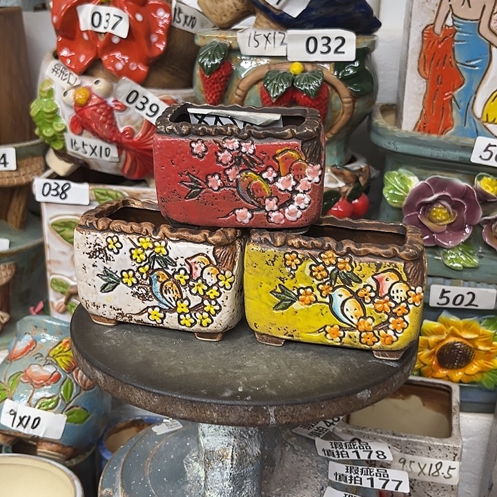 粗陶材质多肉花盆