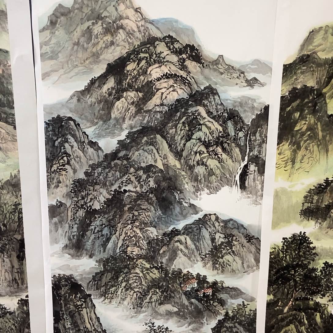 国画青**鹭平价版书画李珍军70/140