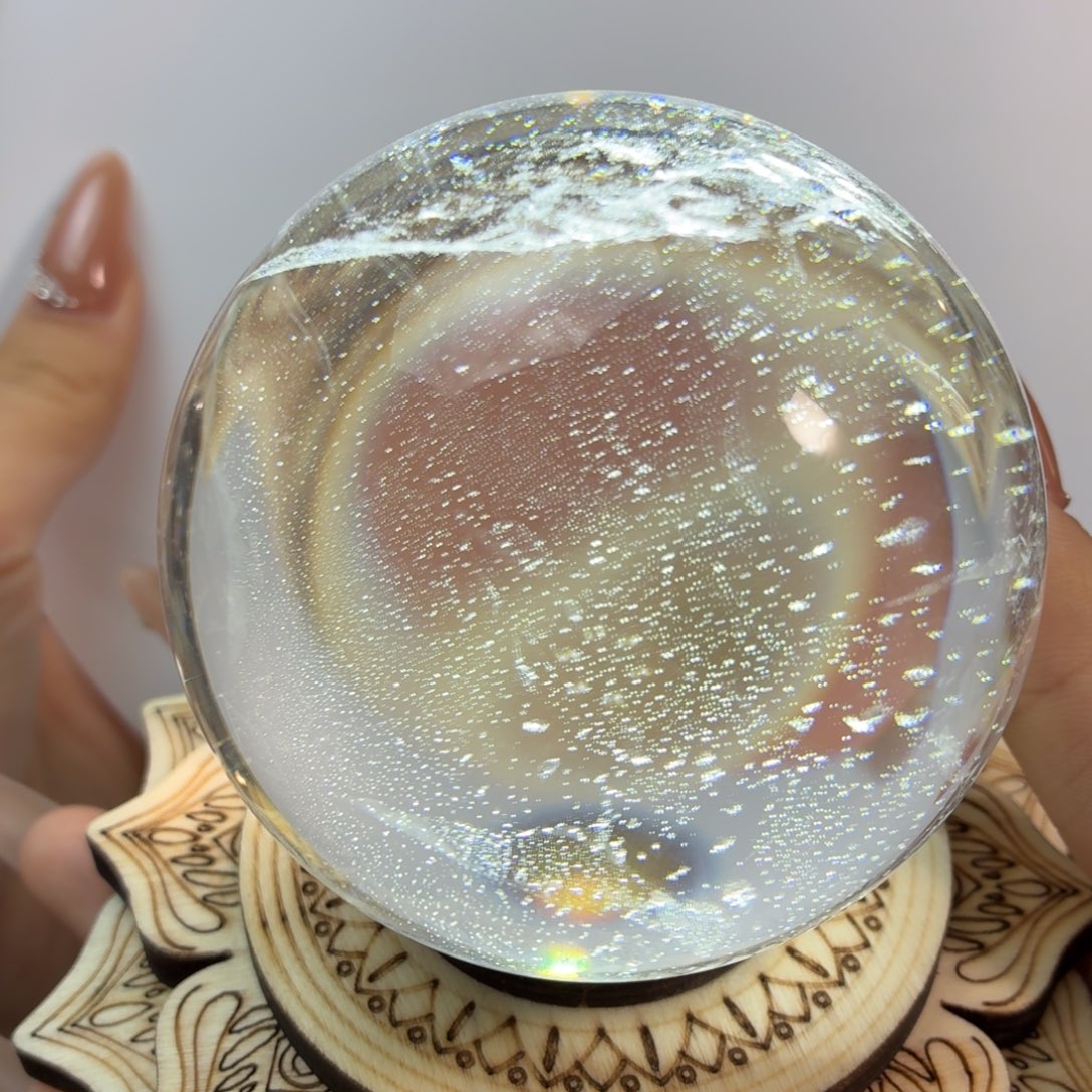 水晶珠宝半成品未镶嵌白水晶7.11cm