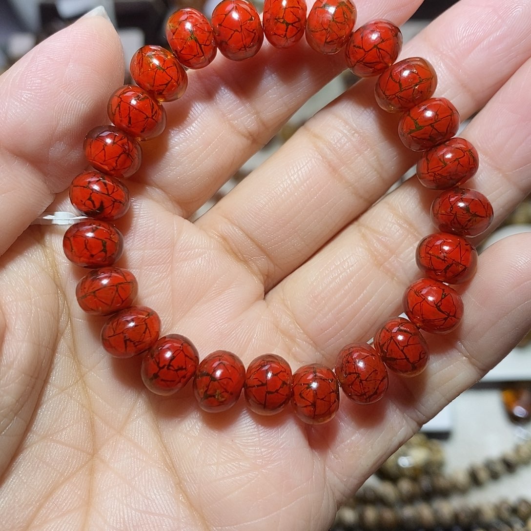 琥珀未镶嵌裸石内壁画9m