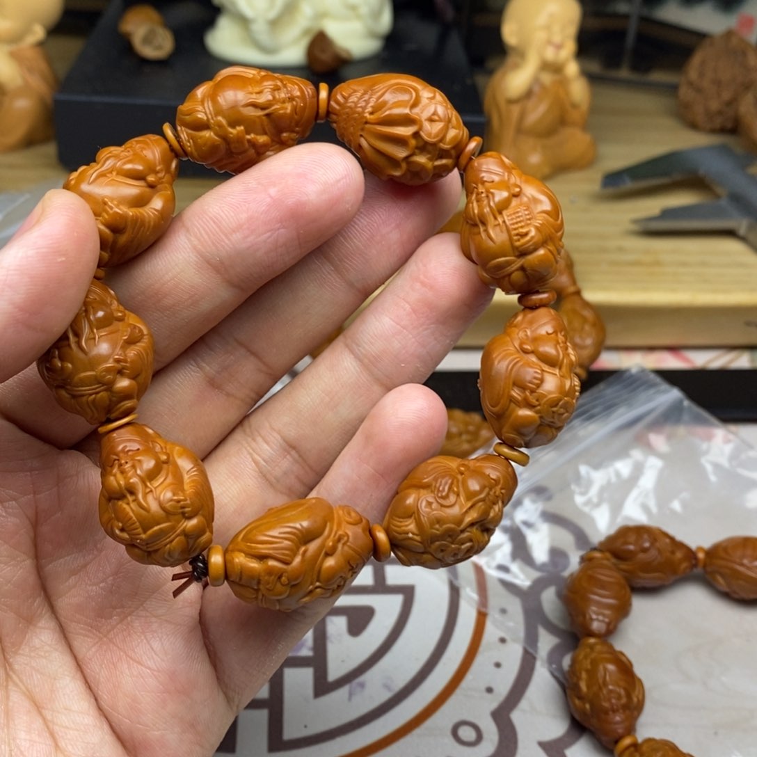 橄榄核手串/手链橄榄核雕刻工艺宇