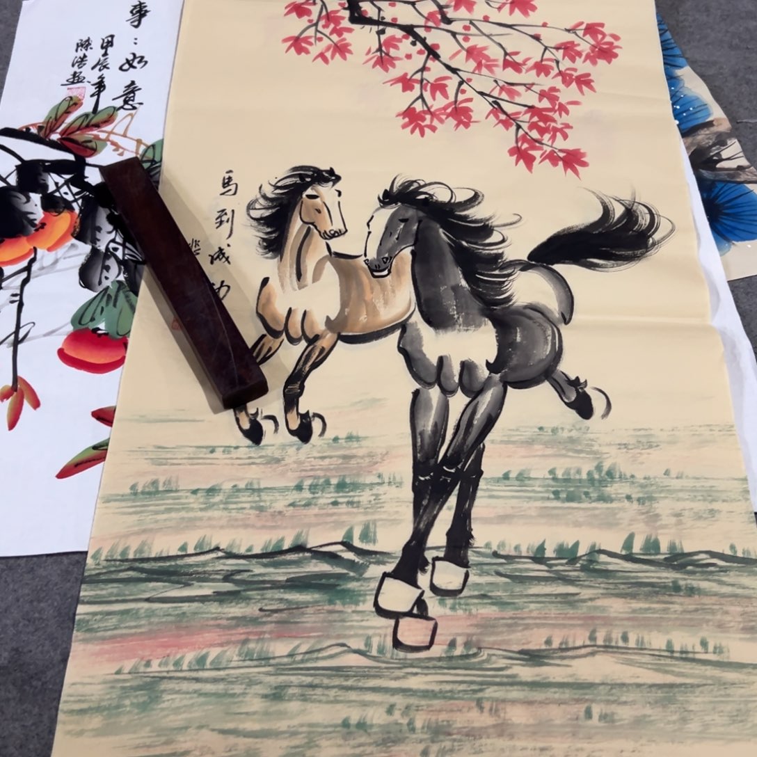 国画国画作品画心一张