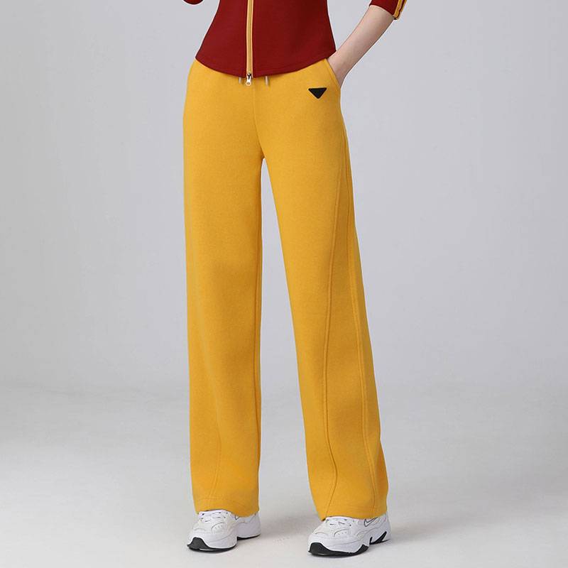 XVRV秋季新品时尚百搭显瘦修身运动纯色健身长裤女运动裤