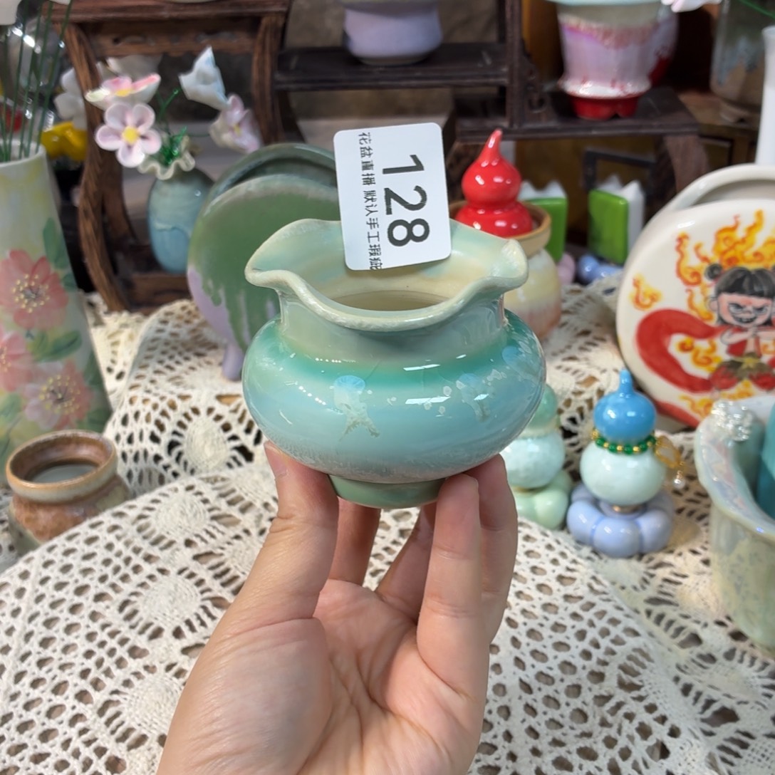 景德镇手工陶瓷花盆