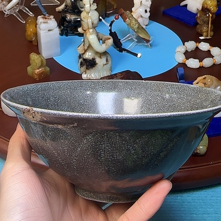 越***海摆件瓷碗手把件挂件