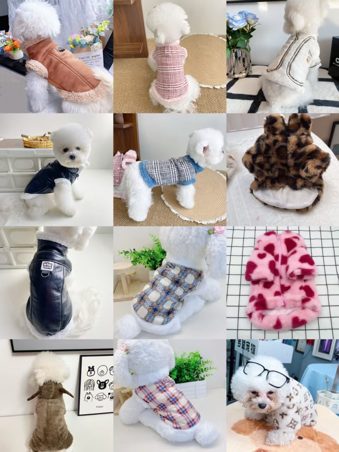 综合狗狗秋冬加厚可牵引宠物猫狗保暖马甲适合小型犬及猫咪