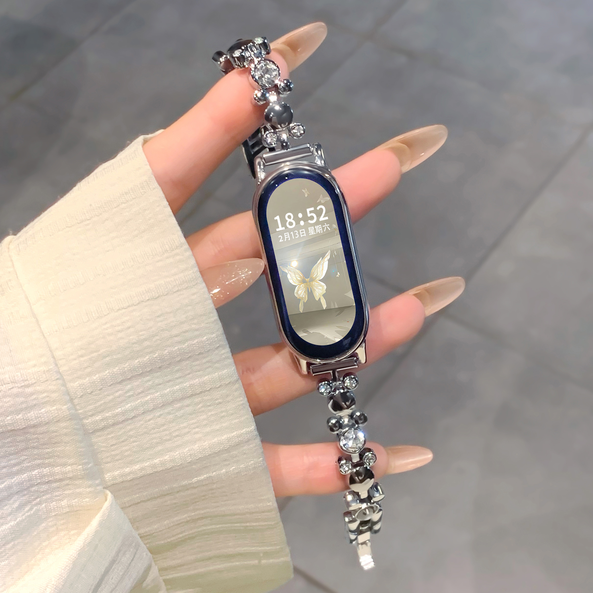 适用小米手环10表带夏季可爱鼠女小米手环9表带小米手环表链