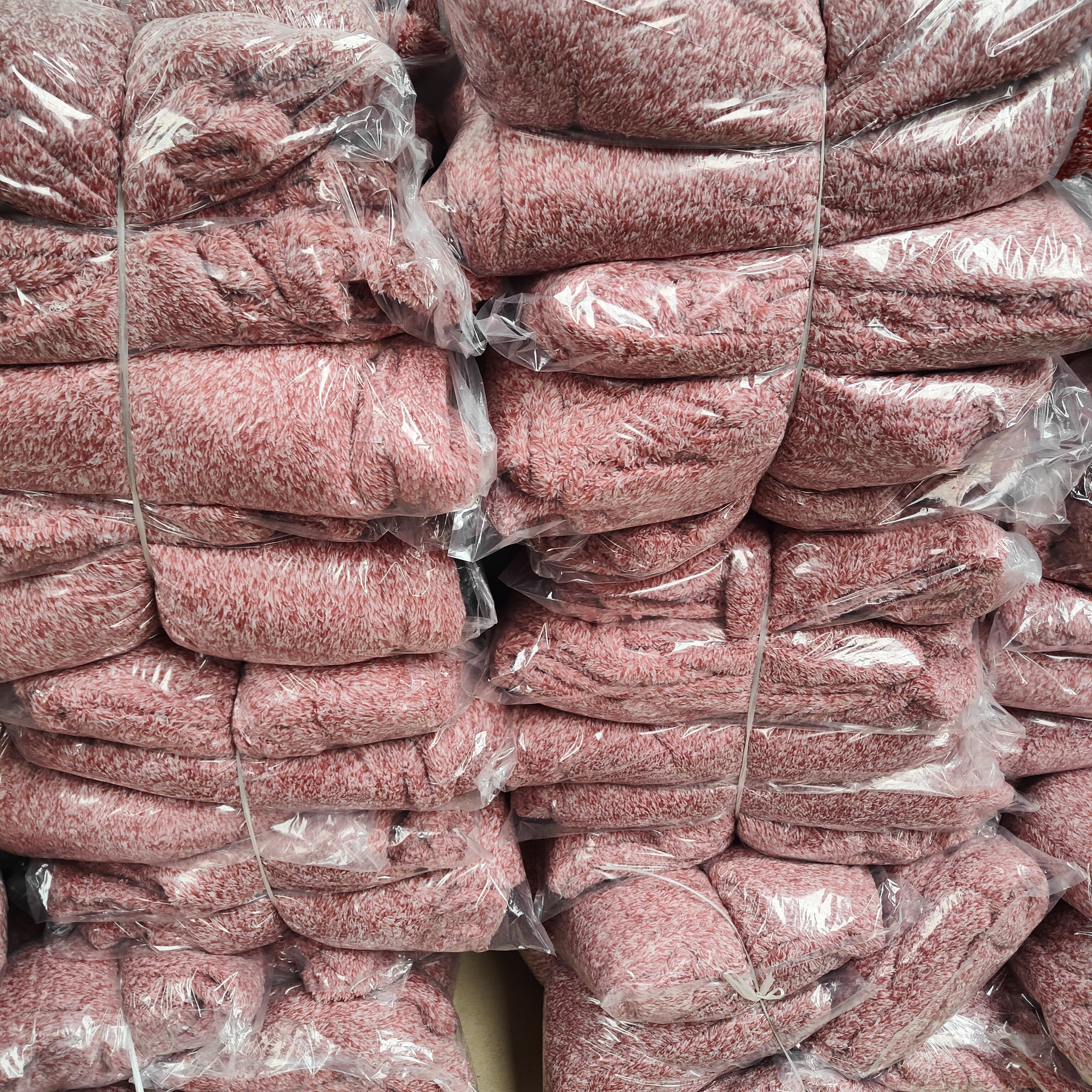 女士秋冬可爱加厚半边绒中领保暖睡衣套装