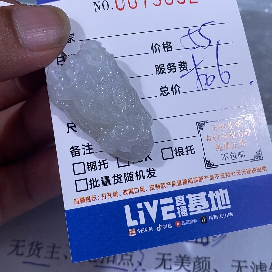 杰***哥翡翠未镶嵌颈饰翡翠