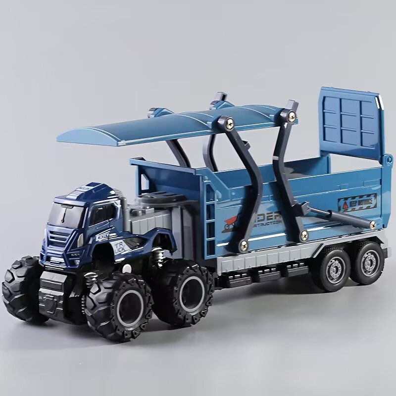 合金工程自卸车【车头合金】26厘米惯性模型玩具 电商装