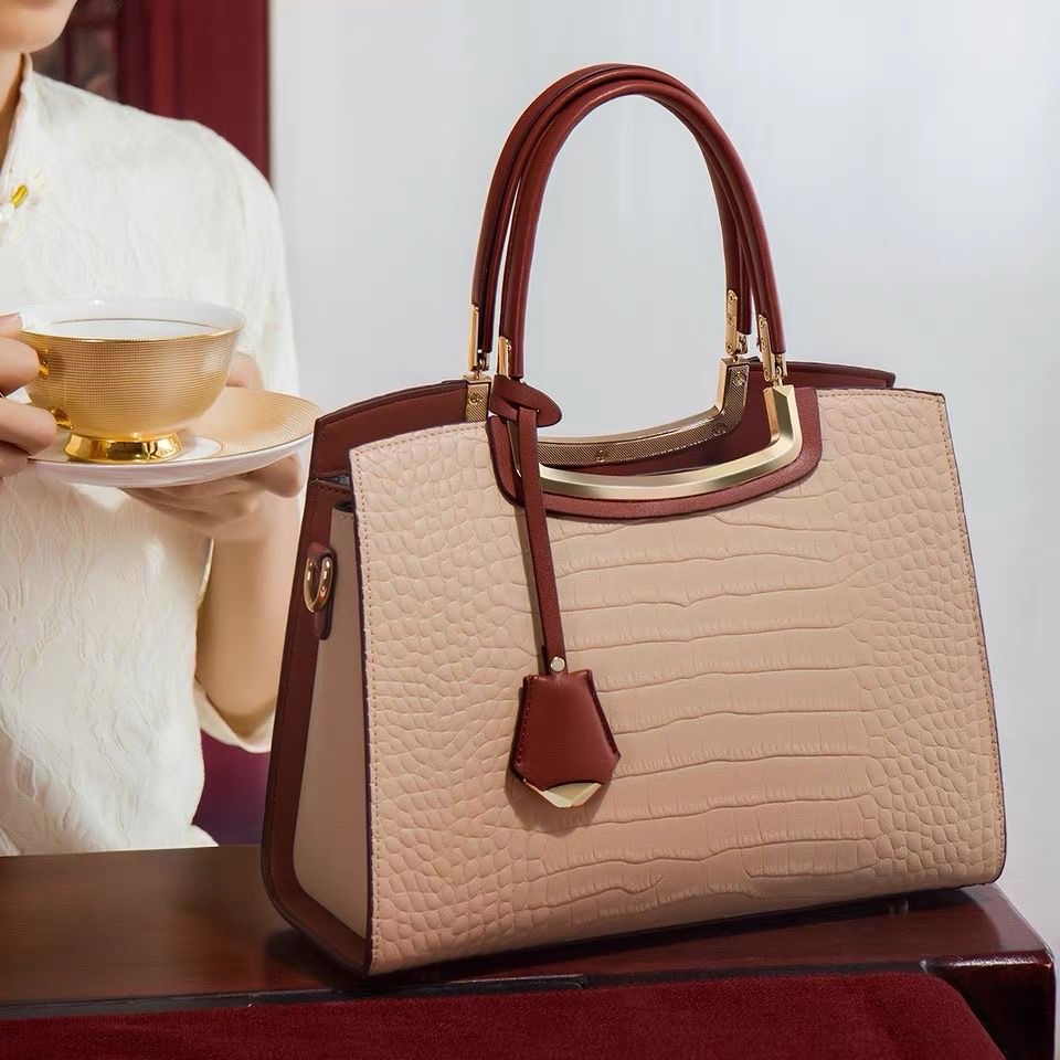 双层款拉链双根简约风单根手提包肩包休闲女士韩版欧美单肩