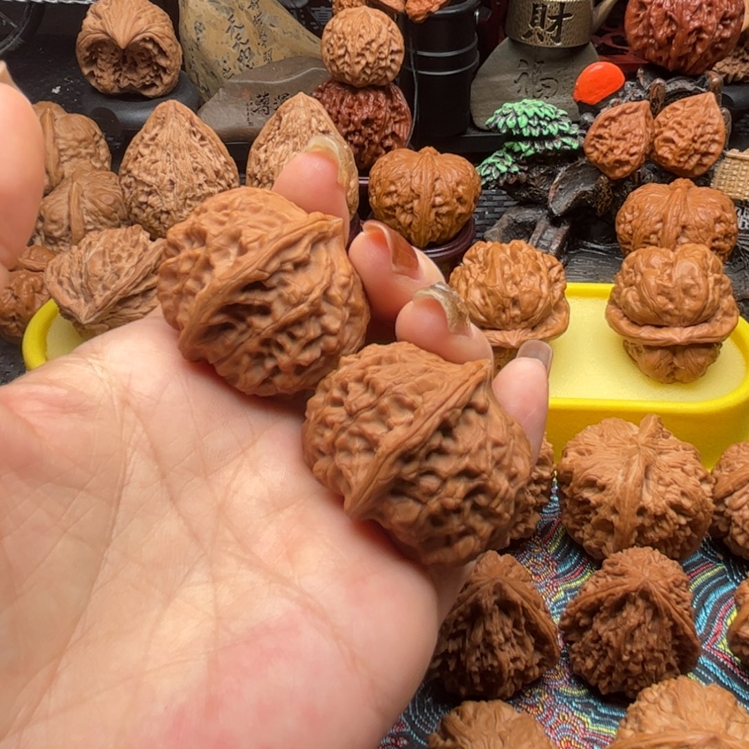 吊坠文玩核桃全品无药玉枕元宝边34度38➕