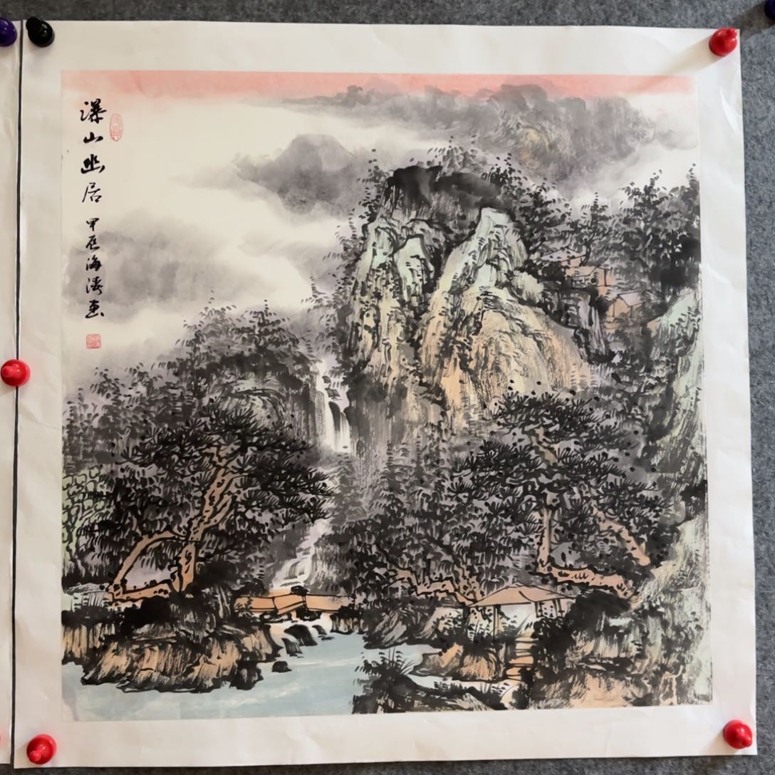 国画国画李海涛画芯68✖️68