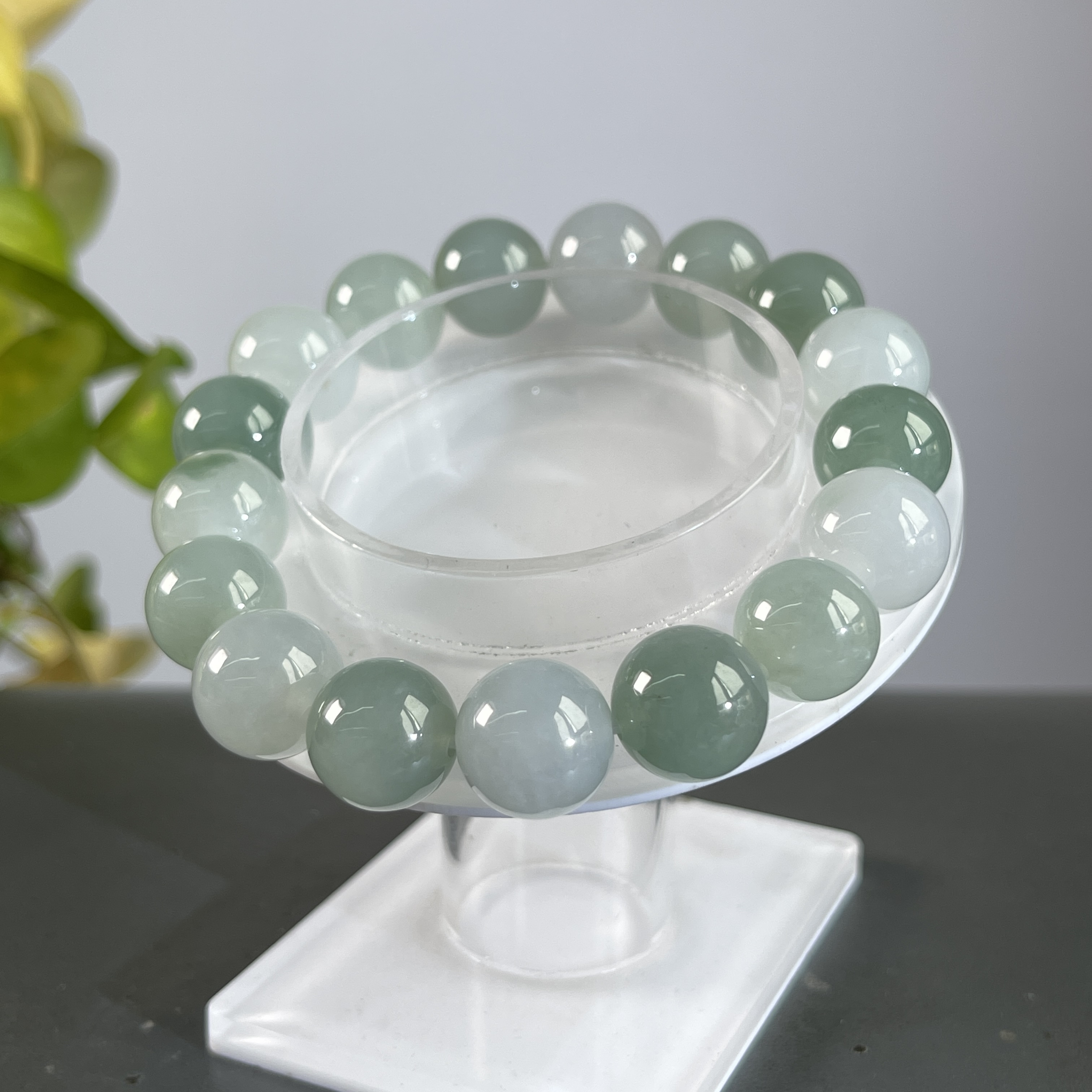 JYB10-136  天然缅甸A货翡翠  翡翠手串