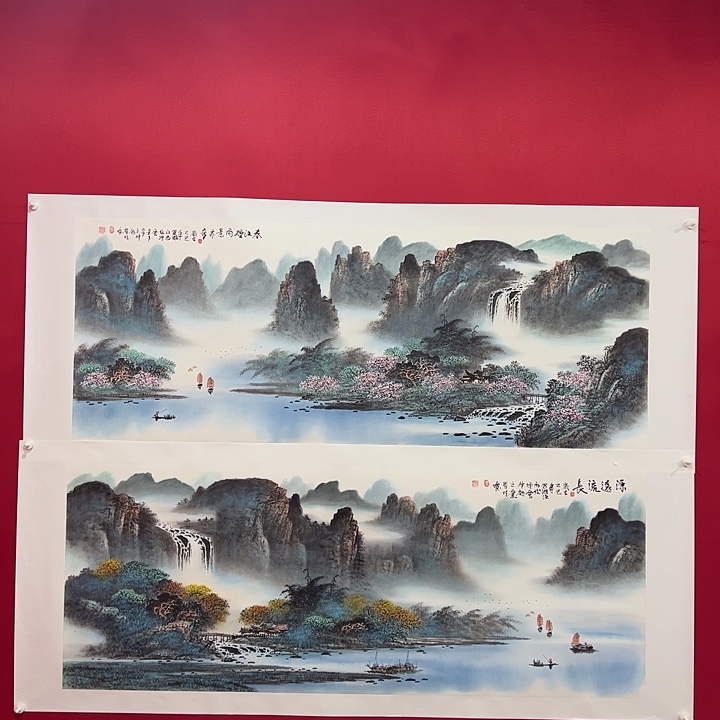 小***鱼国画曾耀明小六尺整