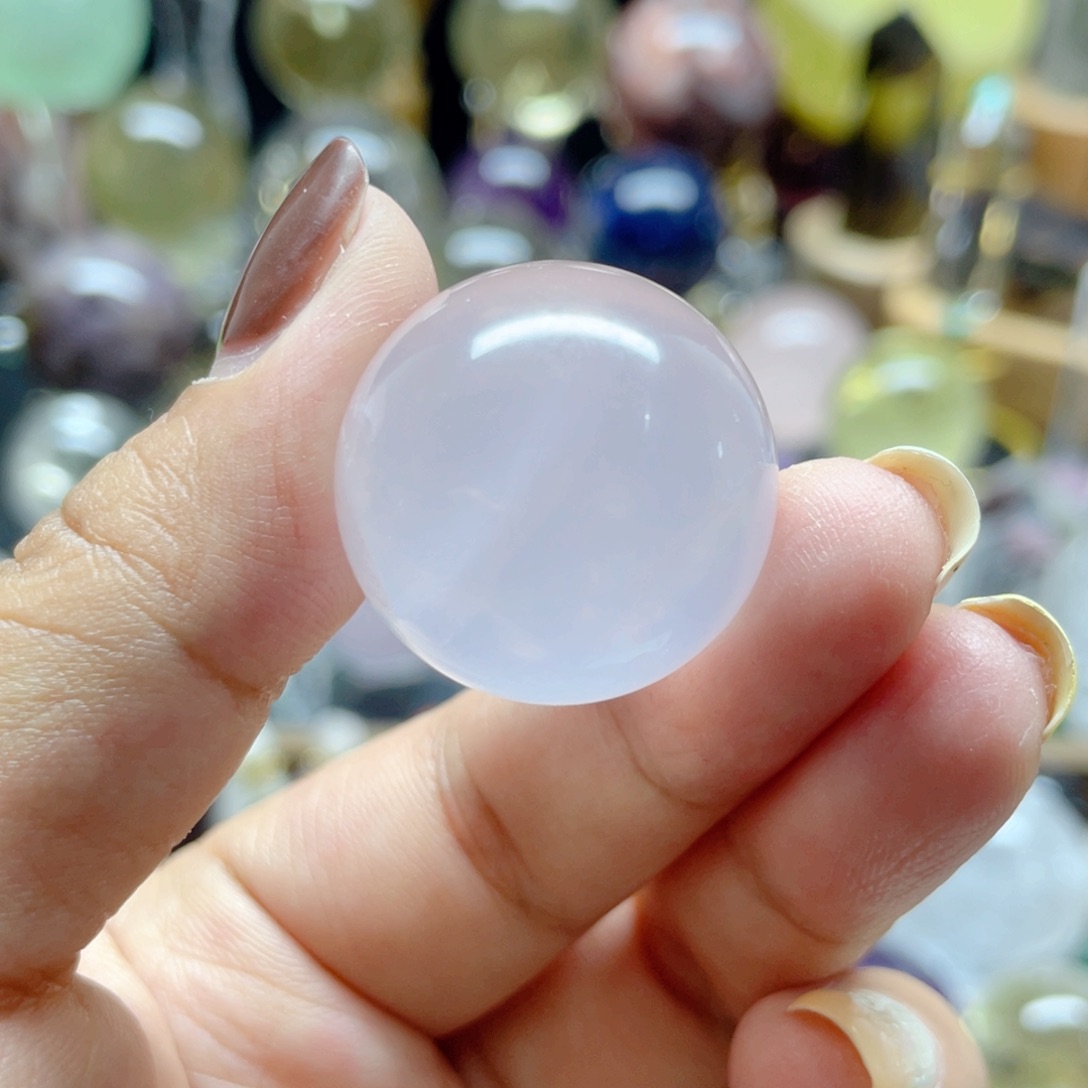 粉水晶带六芒星未镶嵌水晶