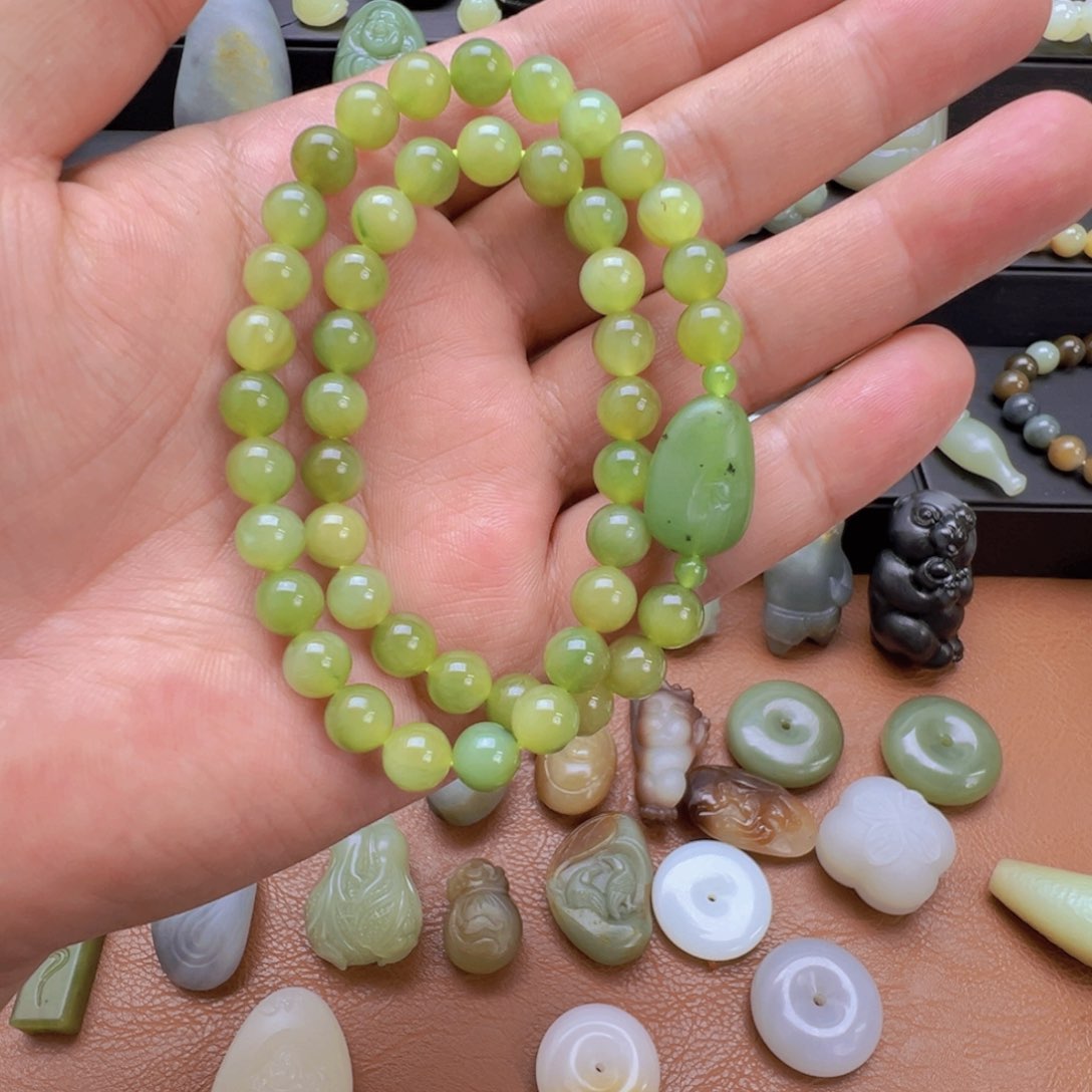 未镶嵌和田玉（糖玉）珠宝半成品