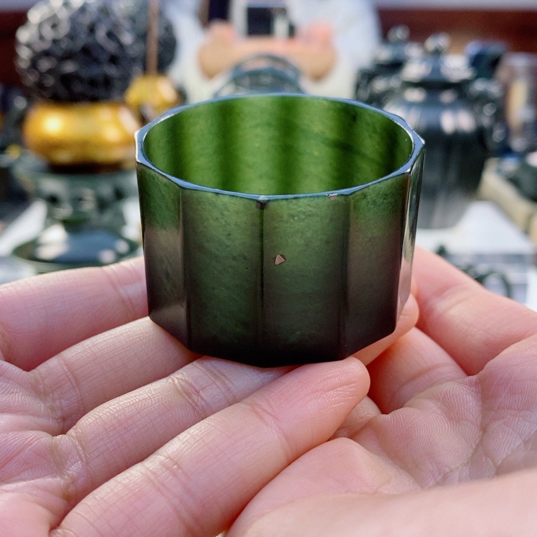 和田玉（青玉）挂件未镶嵌