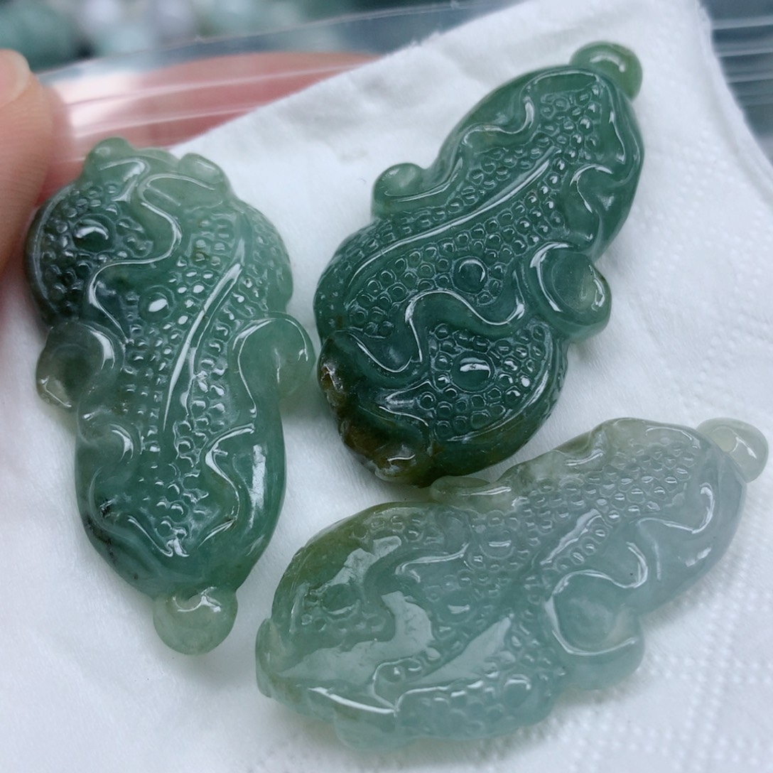 翡翠未镶嵌项链翡翠珠子批发