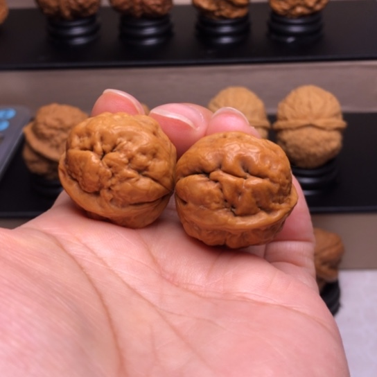 文玩核桃把件脑纹青蛙11