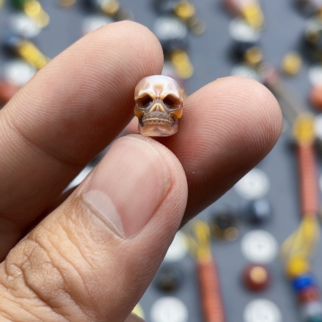 玛瑙/玉髓未镶嵌文玩配饰7.5mm….