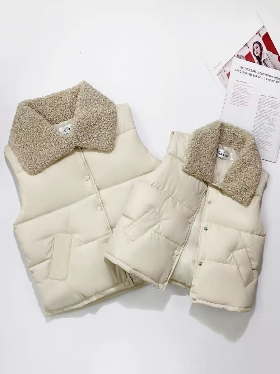 儿童马甲2025年秋冬季新款大中男女童马夹外穿背心女孩外套6321