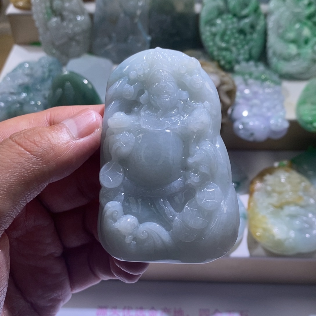 【闪购商品】翡翠颈饰未镶嵌财神