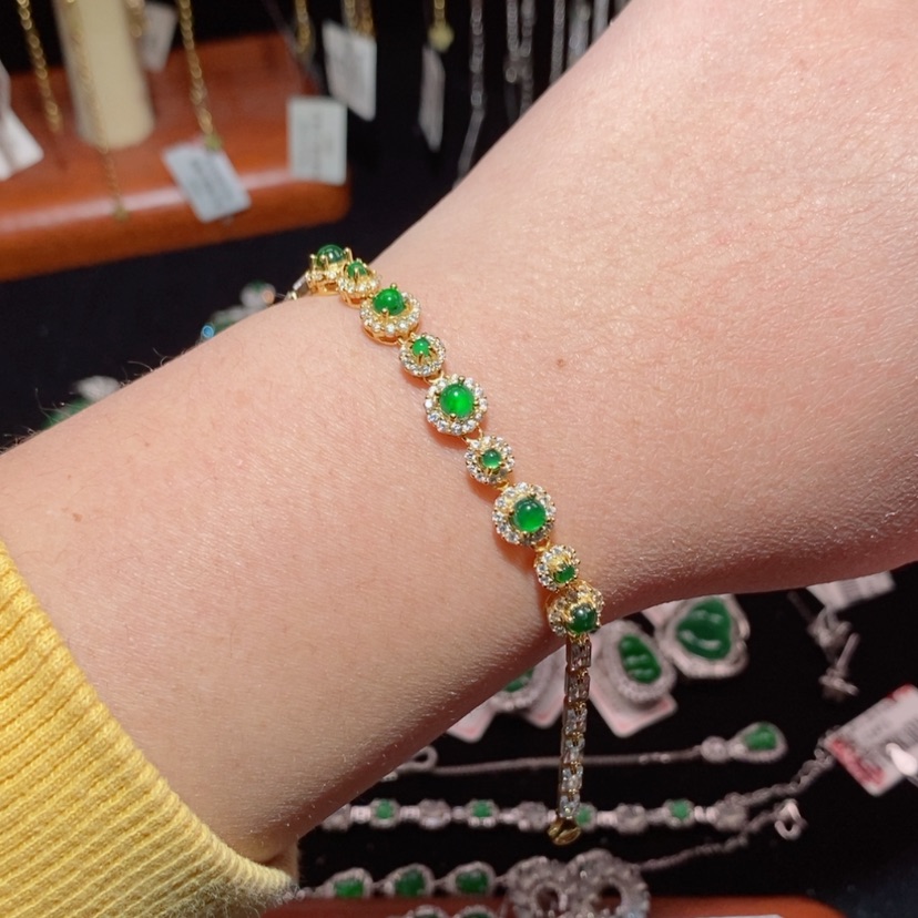 【闪购商品】翡翠颈饰银S925镶嵌22693