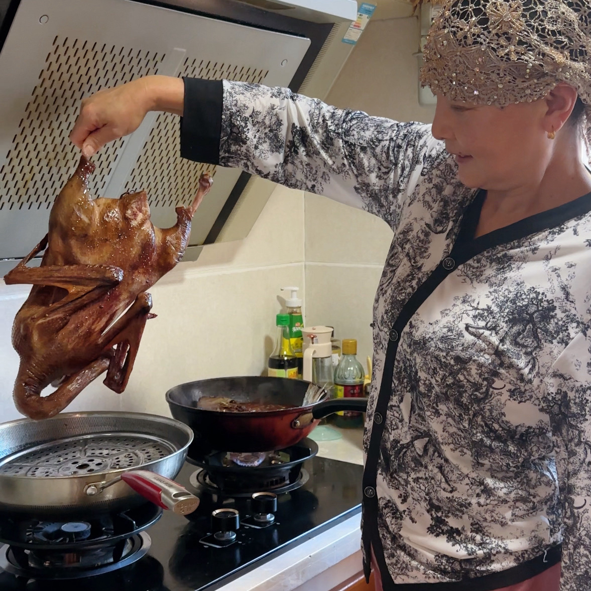 麦麦儿家果木熏鹅(农家溜达鹅)