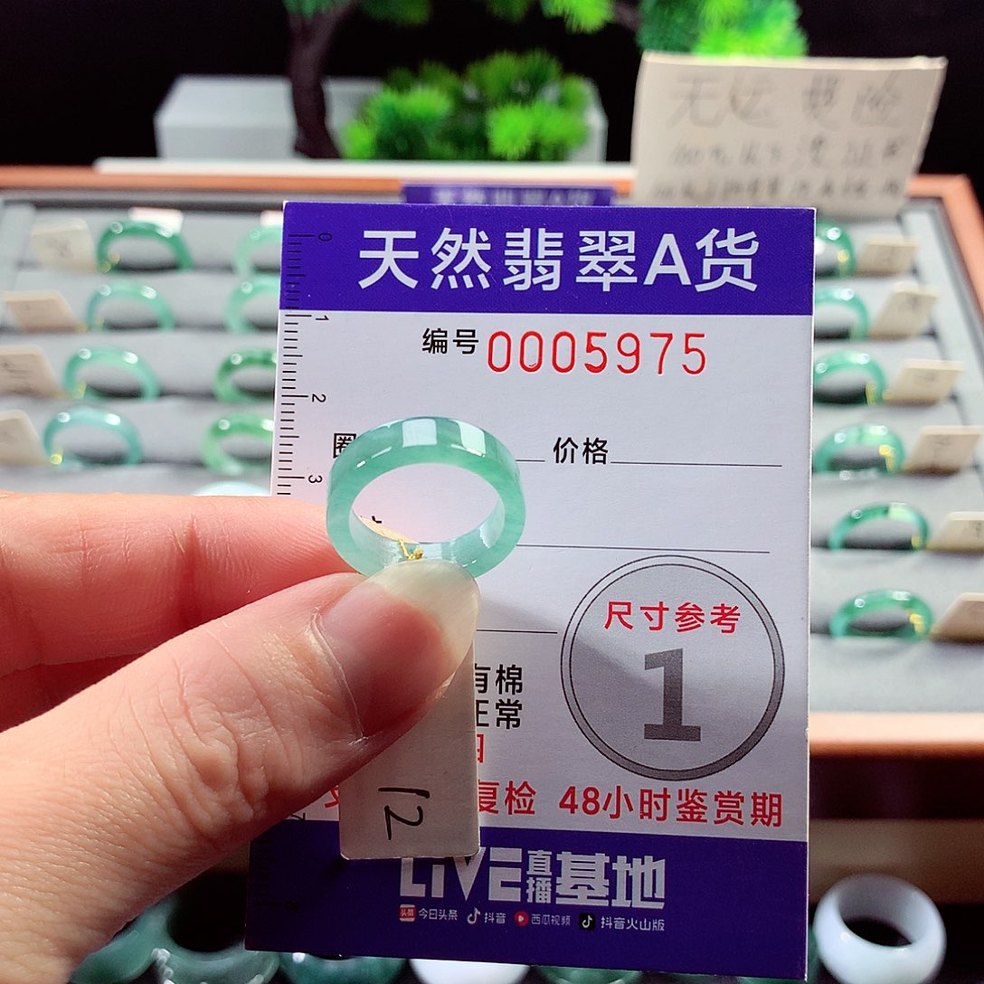 翡翠戒指未镶嵌12号