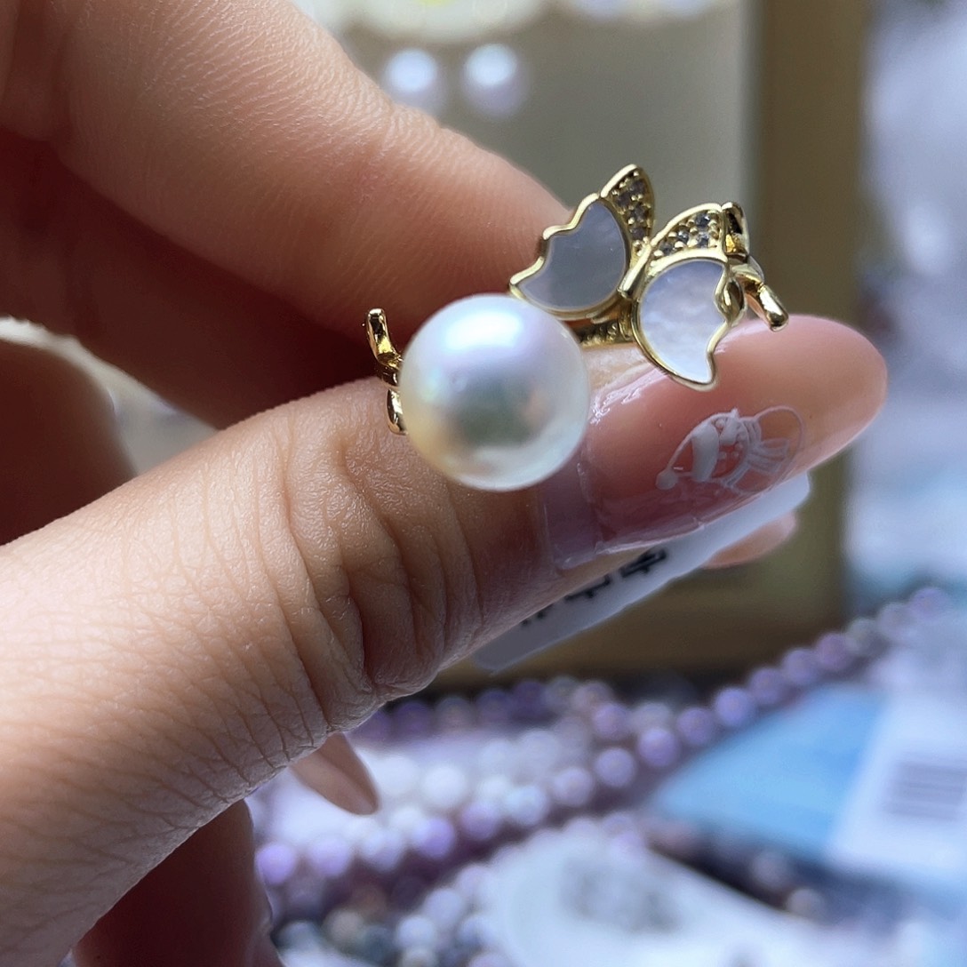 海水珍珠颈饰银S925镶嵌