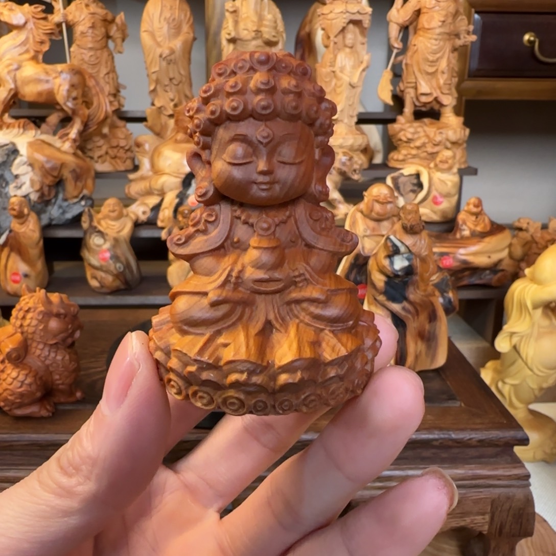 崖柏小木匠艺雕一物一拍
