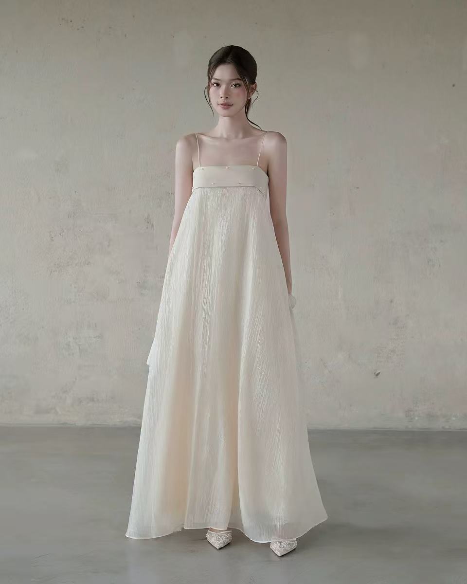 望野集Widset【琉璃花】清冷新中式五一出行配套衣服2225#长裙拼接