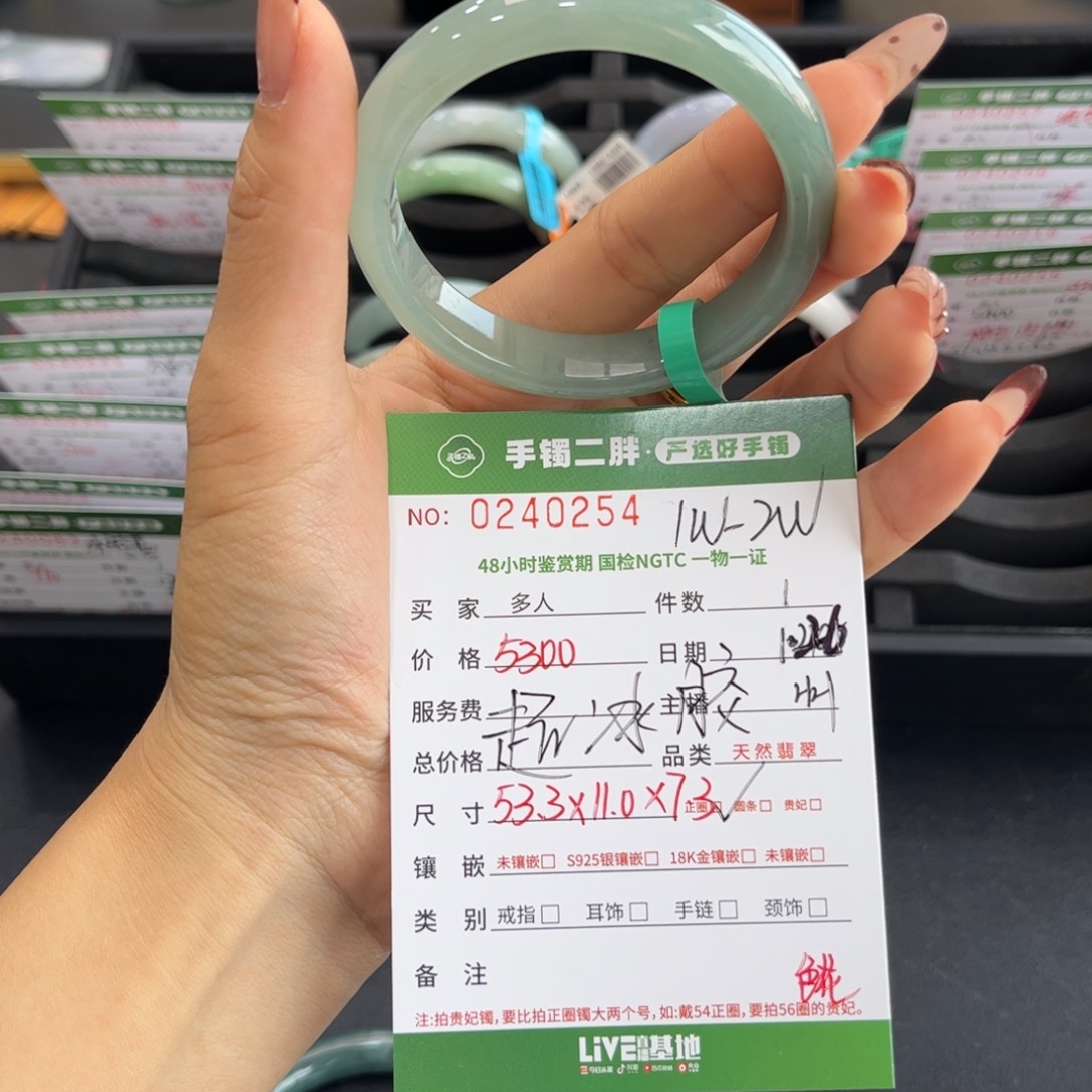 翡翠手镯未镶嵌手镯