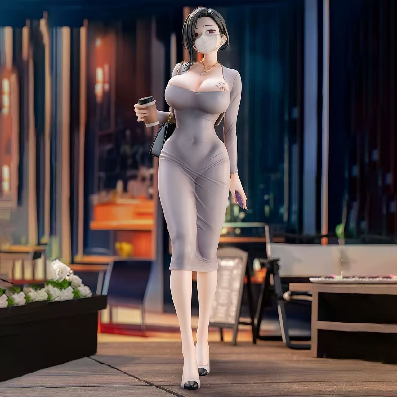 【独家限定】Ping冬滩 二次元动漫周边东滩美少女手办雕像潮玩场景