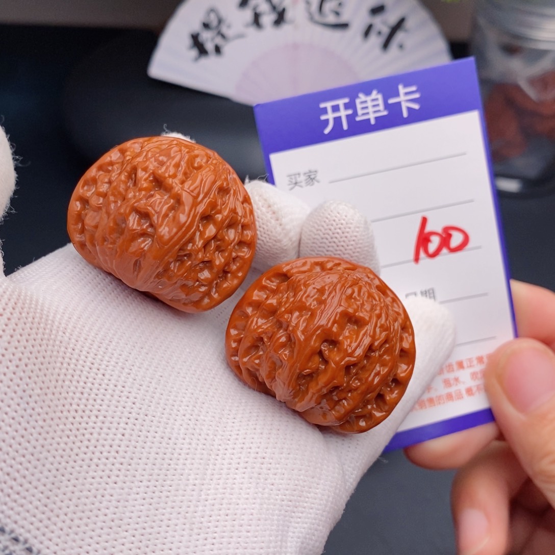 把件文玩核桃37球白100