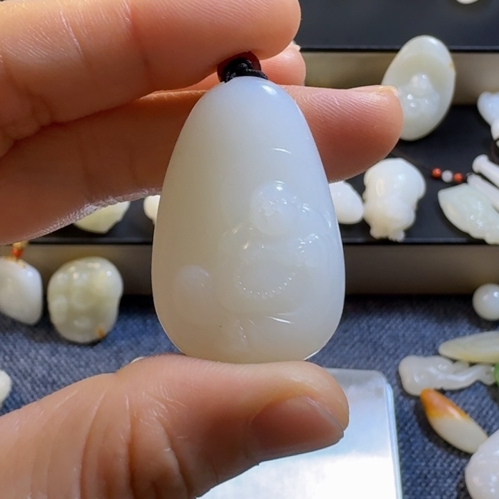 和田玉（白玉）颈饰未镶嵌峰***6