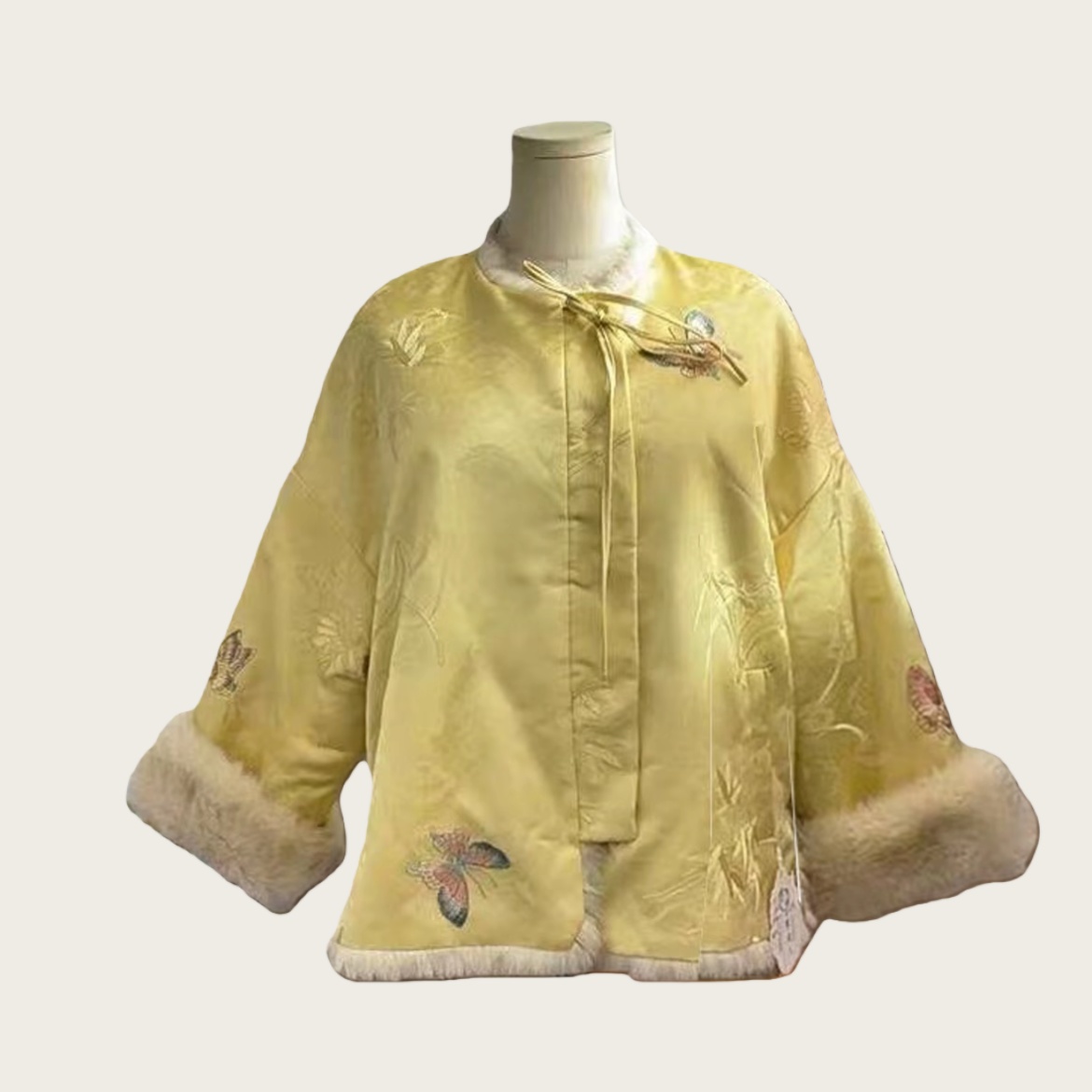 【蝶恋花】2025新中式双面双穿轻奢时尚重工刺绣加厚　　　　　　　　　　　　　　